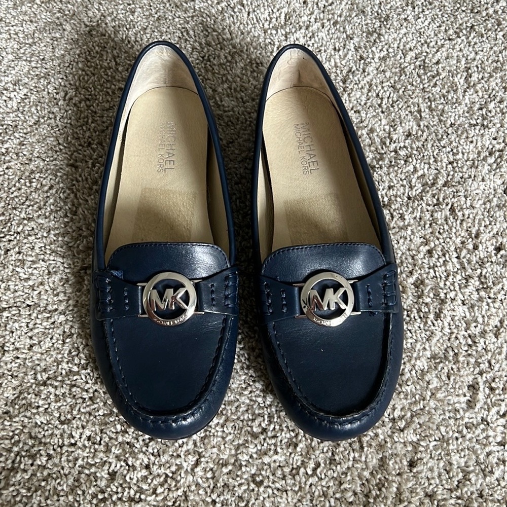 Michael Kors Navy Loafers, EUC